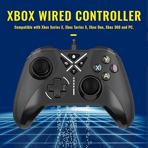 Miniatura 2 de Snail Bear Wired Gaming Controller for Xbox One, Xbox One S, Xbox One X, Windows 108.187 PC, Black
