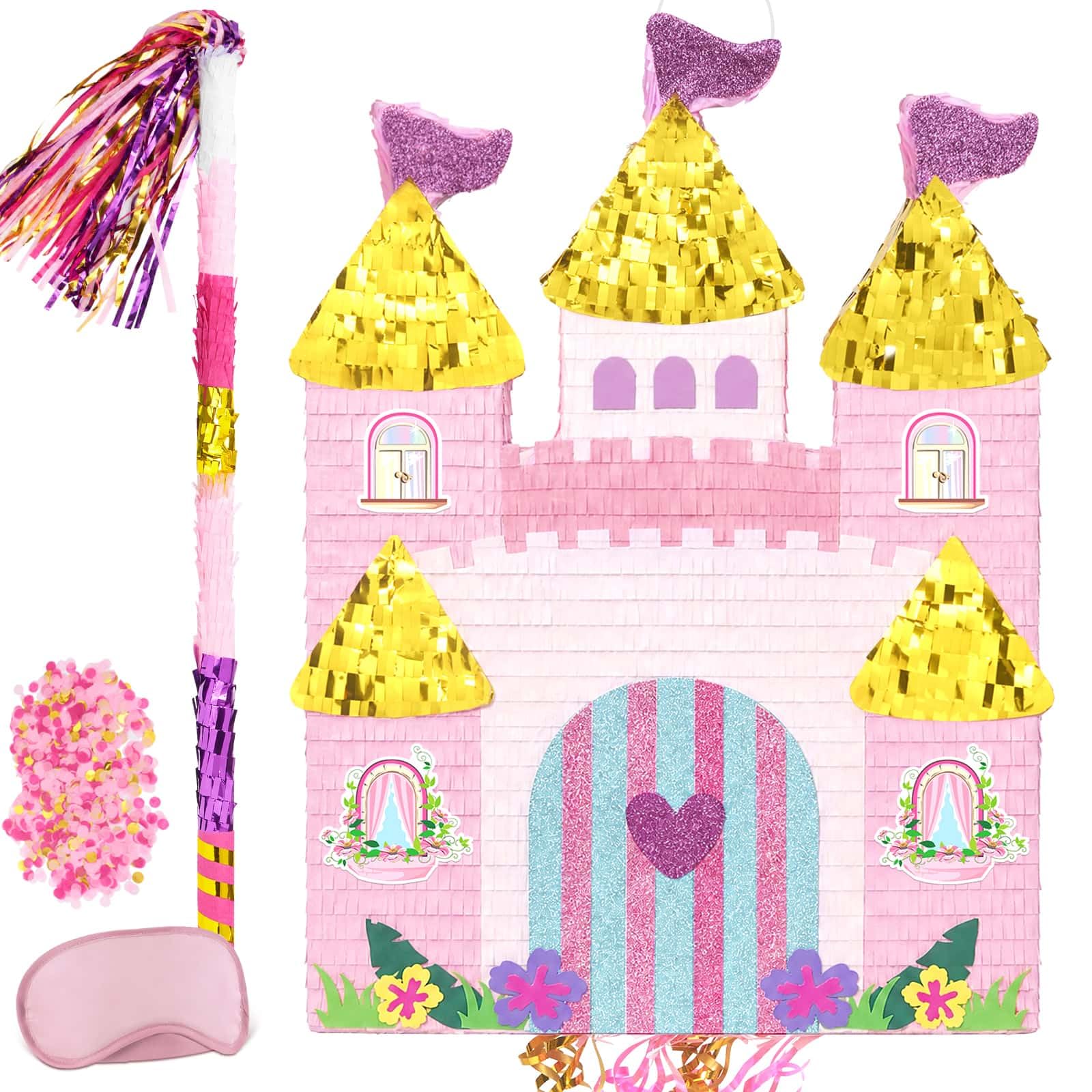 WERNNSAI Large Princess Castle Pinata Princess Birthday Party Decorations