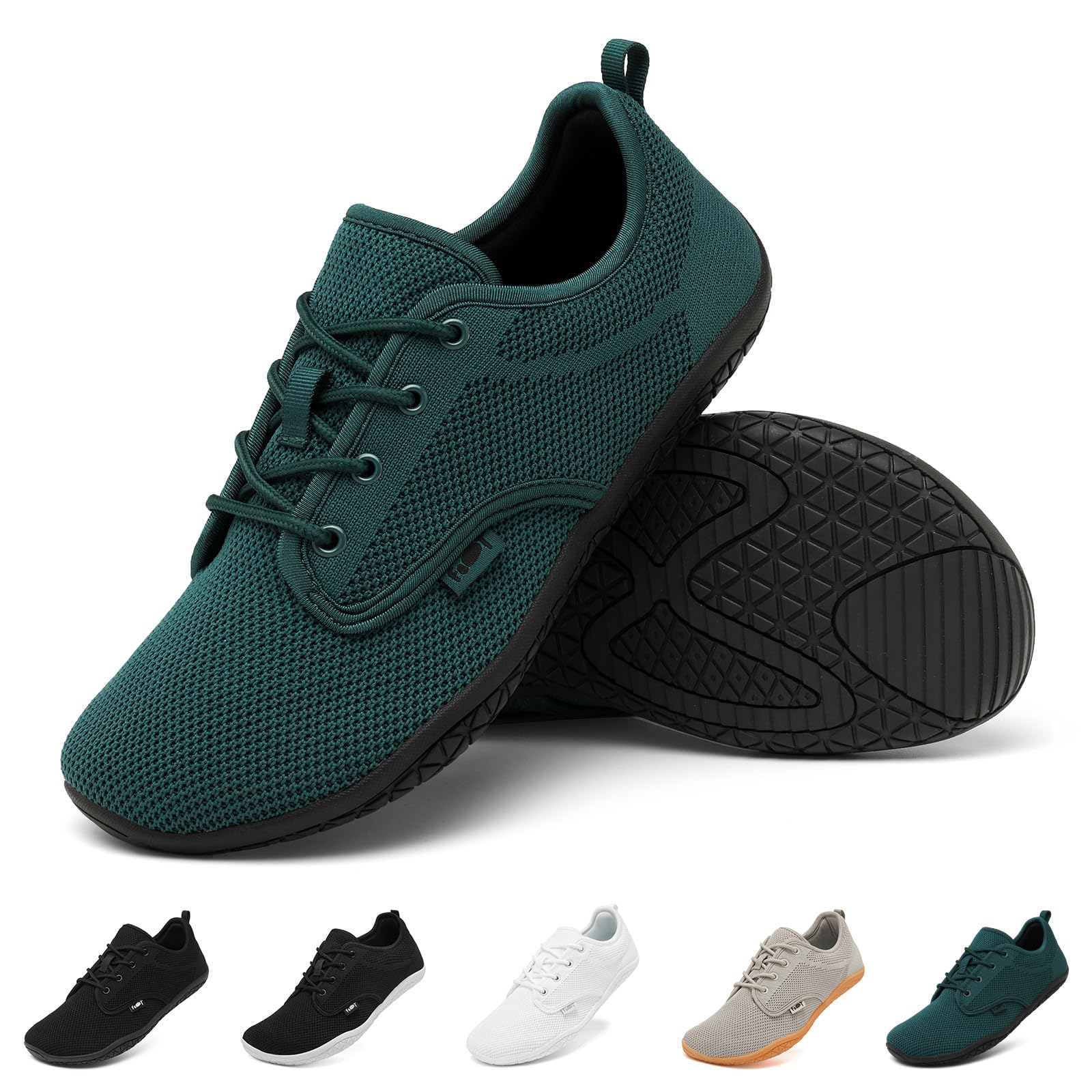 Geweo Unisex Barfußschuhe Breite Zehenbox Zero Drop Leicht Barfuss Sneaker