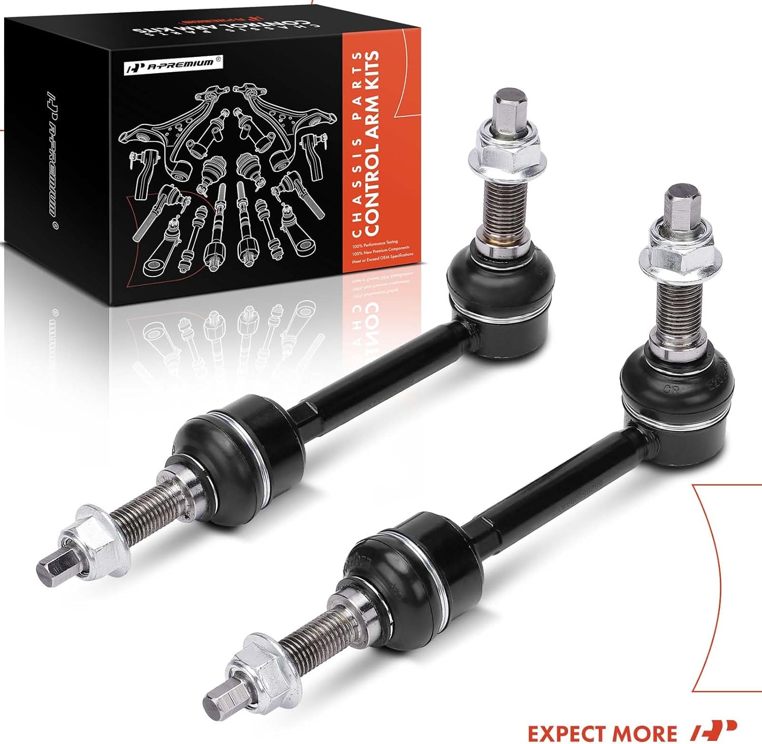 A-Premium 2 x Front Sway Bar Links Stabilizer Bar Links Compatible with Ram 2500 2014-2023, 3500 2013-2023