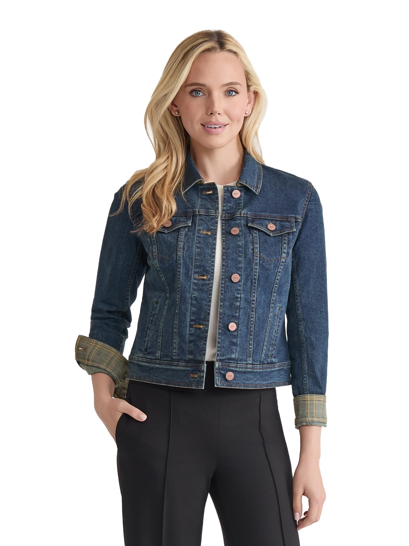 Jones New York Womens Trucker Jean Jacket