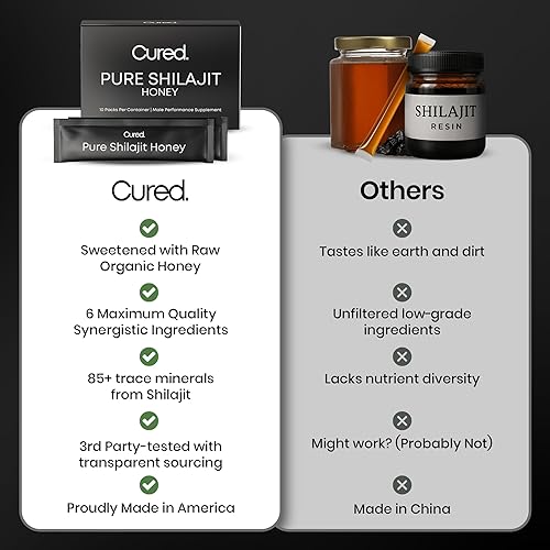 Miniatura 3 de Cured Palitos de miel Shilajit pura del Himalaya  Shilajit de máxima fuerza para hombres y mujeres con más de 85 minerales traza  para energía,