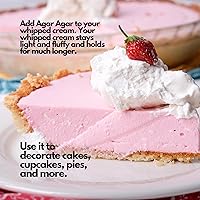 Vista 7 de Hearthy Foods Agar Agar en polvo (4 onzas) Sustituto de gelatina vegano, certificado Halal, Kosher, sin gluten, sin OMG, 100%, sin azúcar, Kosher