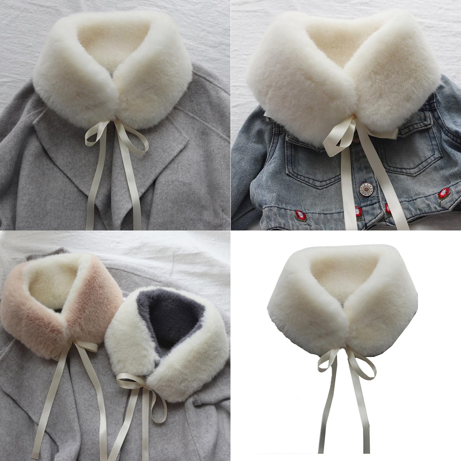 Plush Adjustable Scarf Unisex Winter Neckerchief Adults Thermals Neckwear For Men And Women