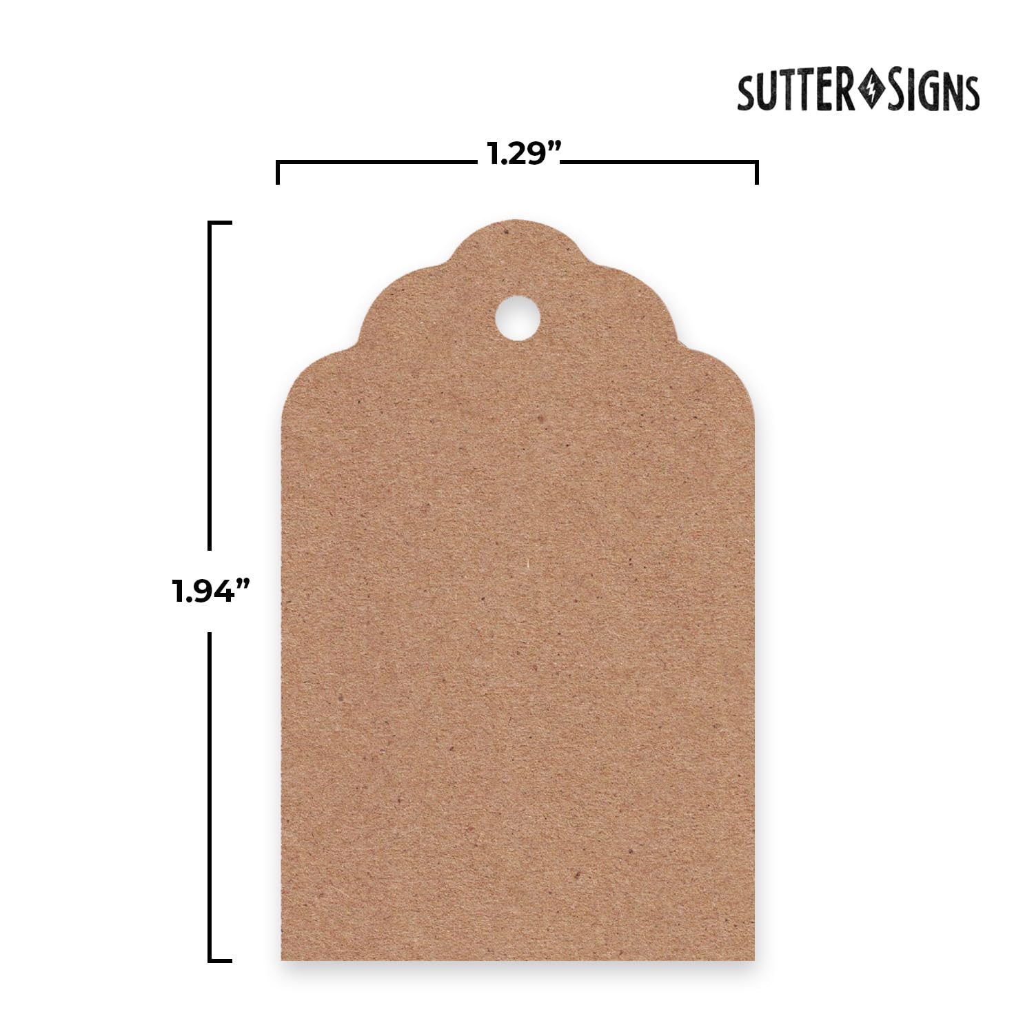 Joycraft 1000-Pack Kraft Paper Price Tags With String – 35x45mm Writable Labels For Retail