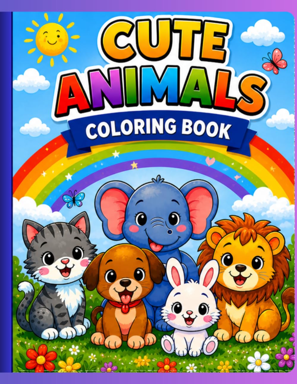 Cute Animals Coloring Book!: For Kids Ages 3–6