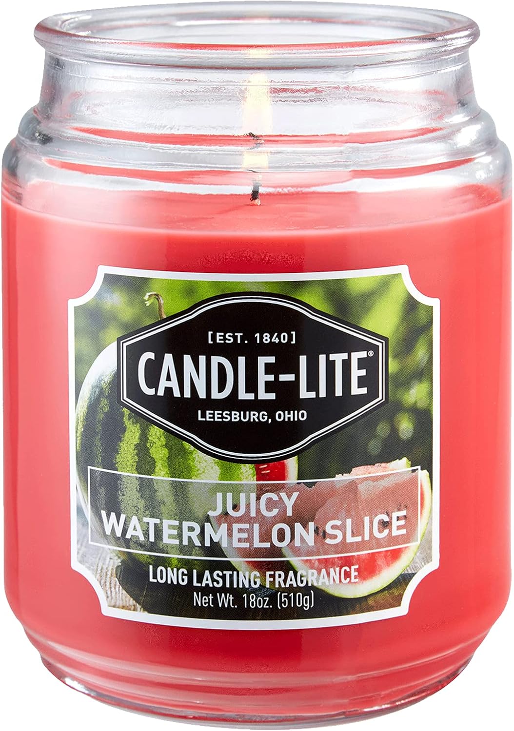 CANDLELITE Scented Evening Fireside Glow SingleWick Jar Candle, 18 oz