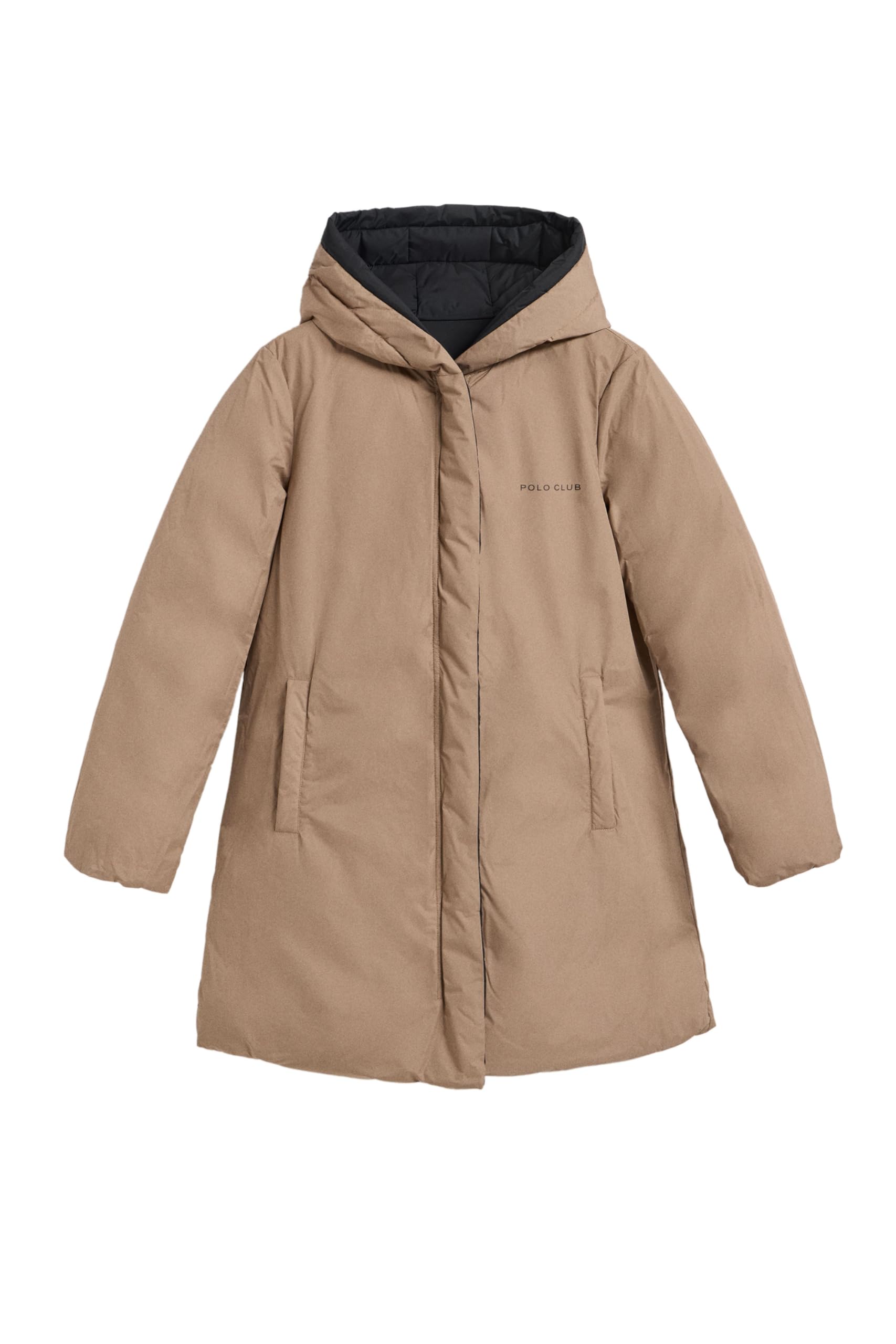 Polo Club Cappotto Reversibile da Donna e con Cappuccio fisso - Giacca Invernale