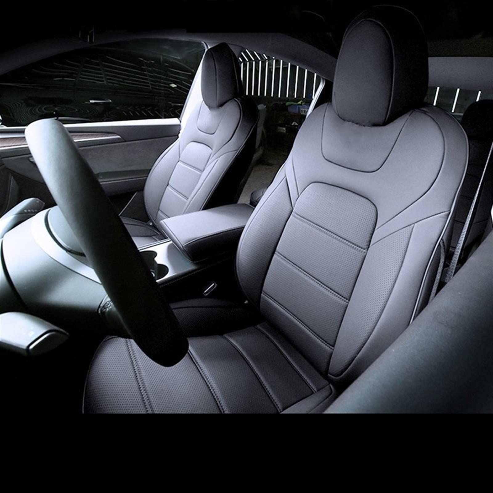 NOHEEU Car Seat Cushion Covers Pads For Tesla Model 3 Y Auto Automotive Interior Accessories