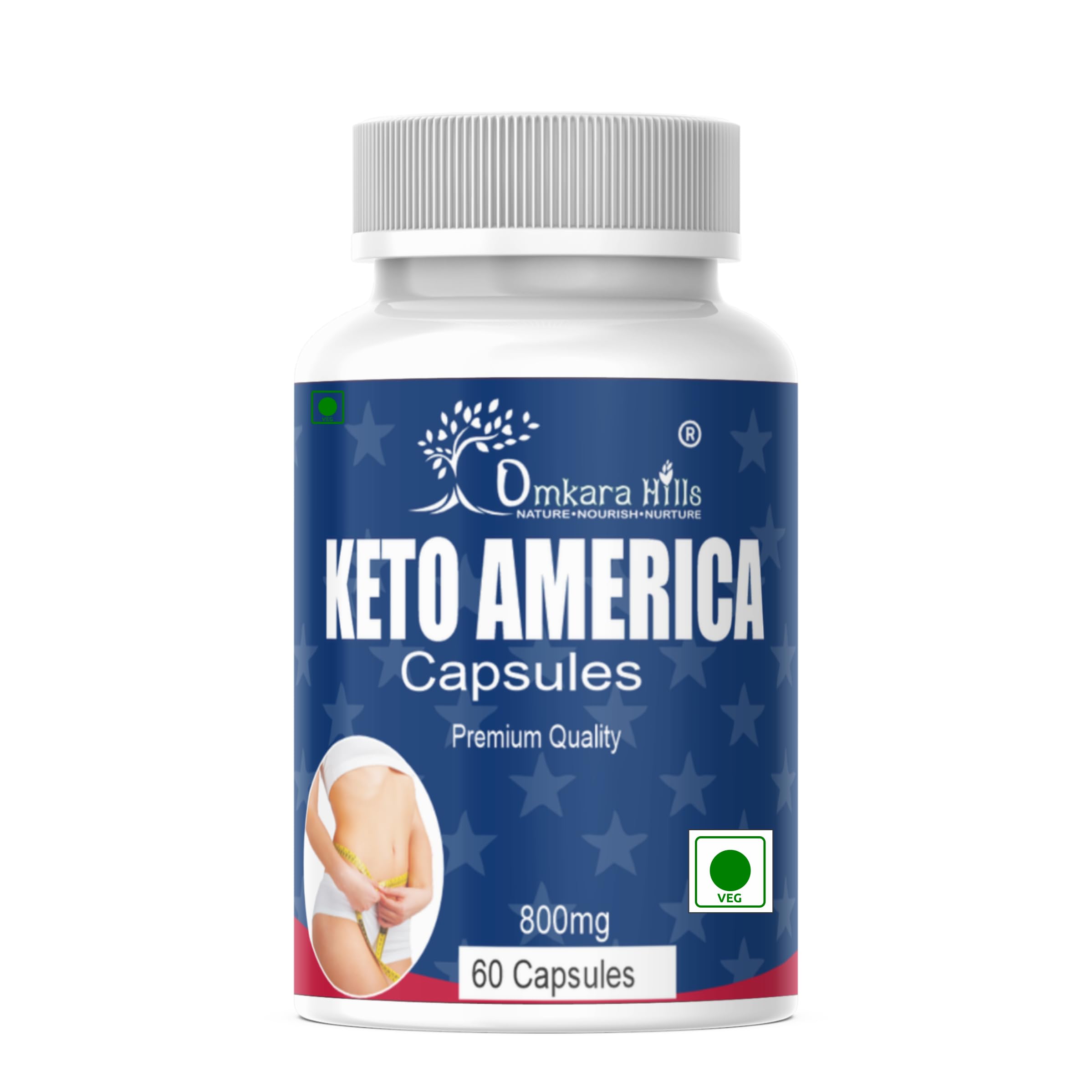 Keto America Herbal Wellness Capsules | Green Tea, Harad, Baheda & Amla Blend | Daily Wellness Support | 60 Capsules-image-48