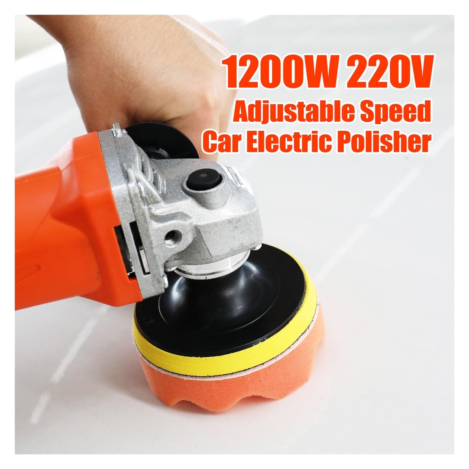 1200W polerka elektryczna 8000RPM regulowana prędkość woskowanie samochodu polerka meble samochodowe DIY szlifowanie narzędzie do polerowania(Type 1)