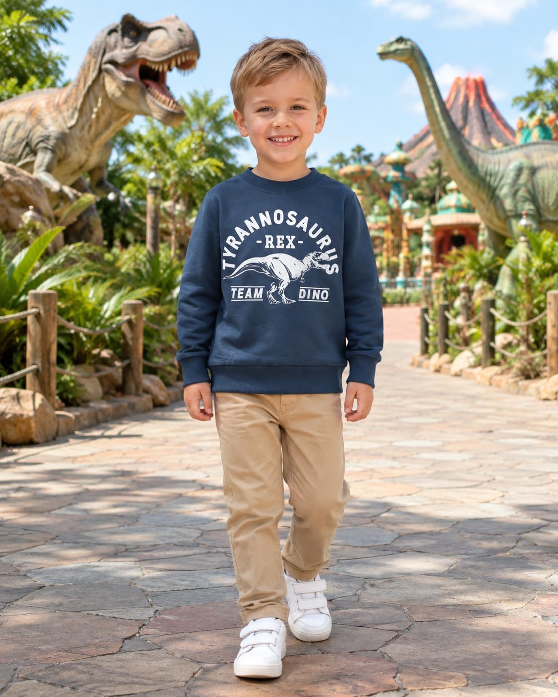 Toddler Boys Sweatshirts Kids 100% Cotton Warm Pullover Cartoon Sweater