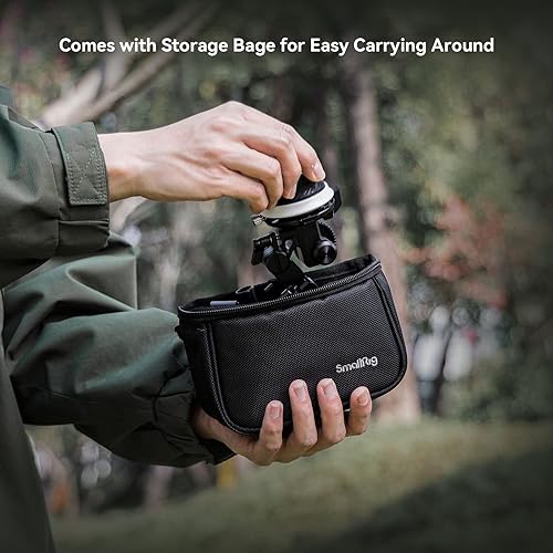 Miniatura 5 de SmallRig Mini kit de enfoque de seguimiento, con Mini F40 Follow Focus 3010C y 2 piezas de 0.591 in de aleación de aluminio negro (M12-11.8 in) 12