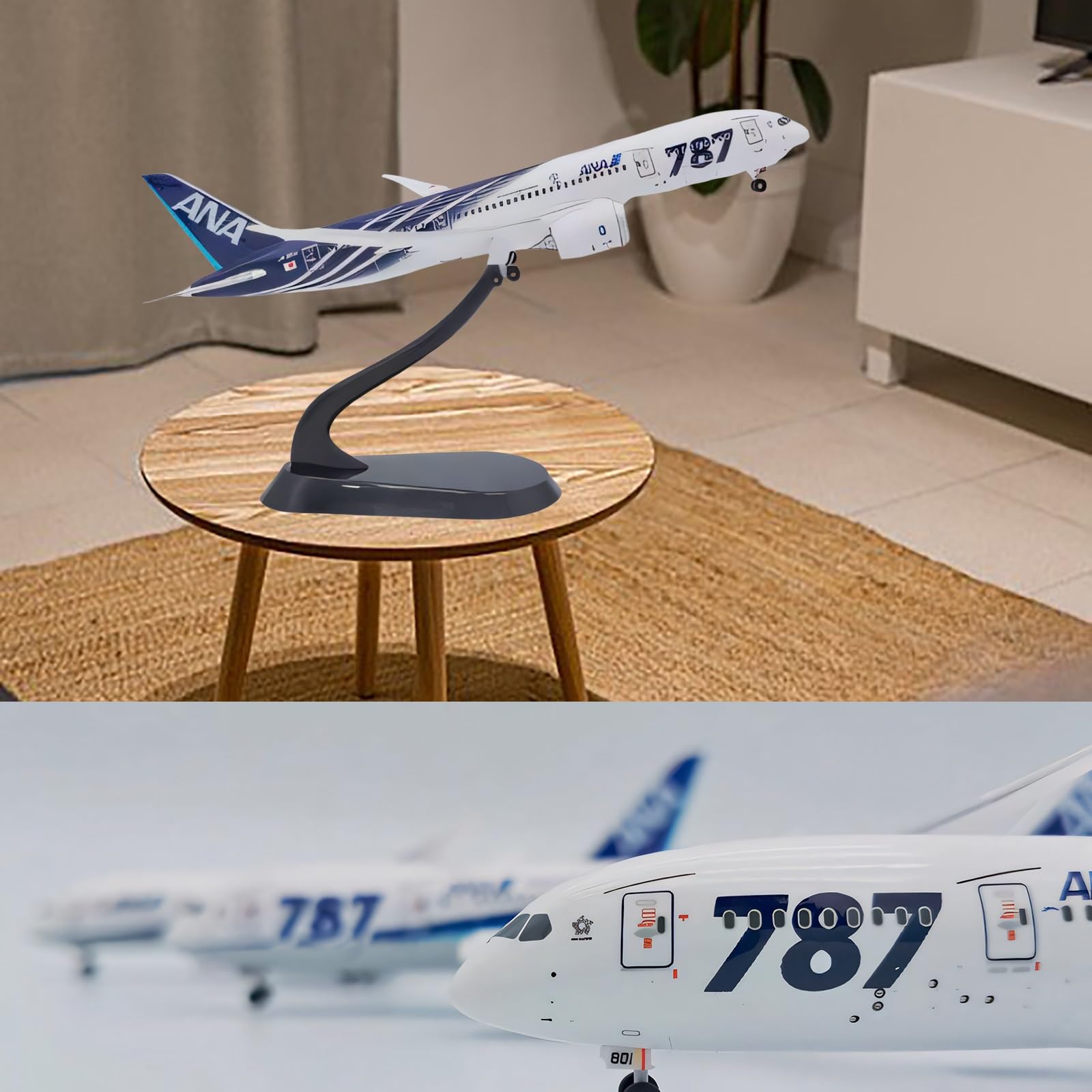 Amazon.co.jp: 1:400スケール ANA B787-8 ダイキャスト合金製金属