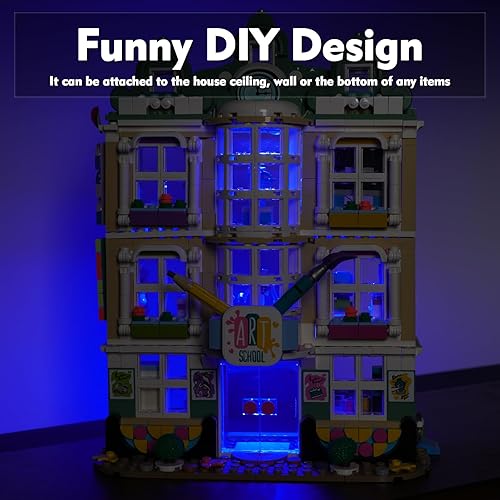 Miniatura 10 de BrickBling 1 paquete de luces LED blancas cálidas 4 en 1, luz LED alimentada por USB, compatible con ladrillos Lego