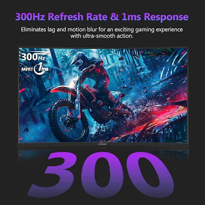 Monitor Curvo Gaming 27 Pulgadas FHD 300Hz miniatura 2