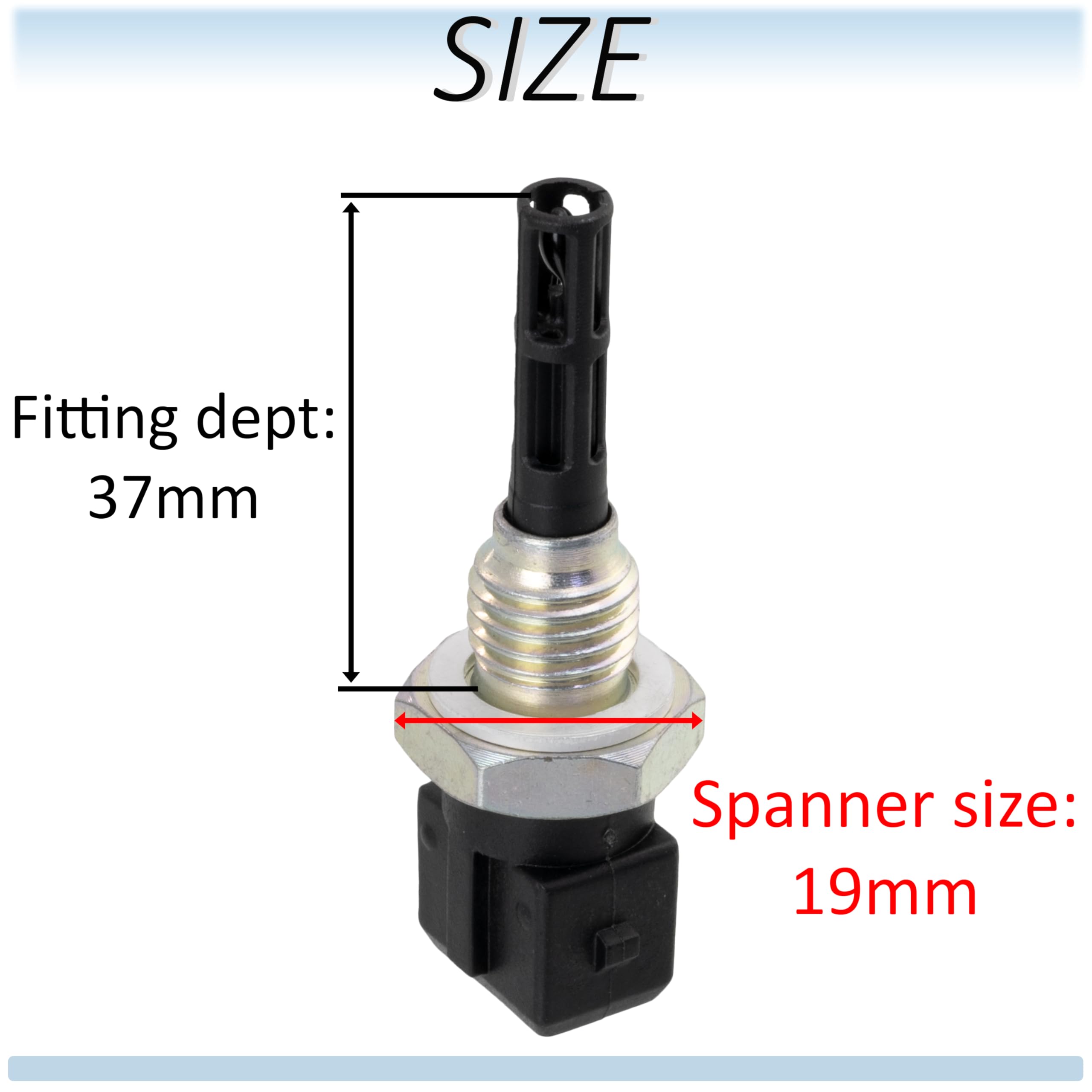 AERZETIX - C72661 - Sensor, temperatura del aire de admisión con junta de estanqueidad - número de polos: 2 - compatible con 11613449116, 13622243946, 6670669