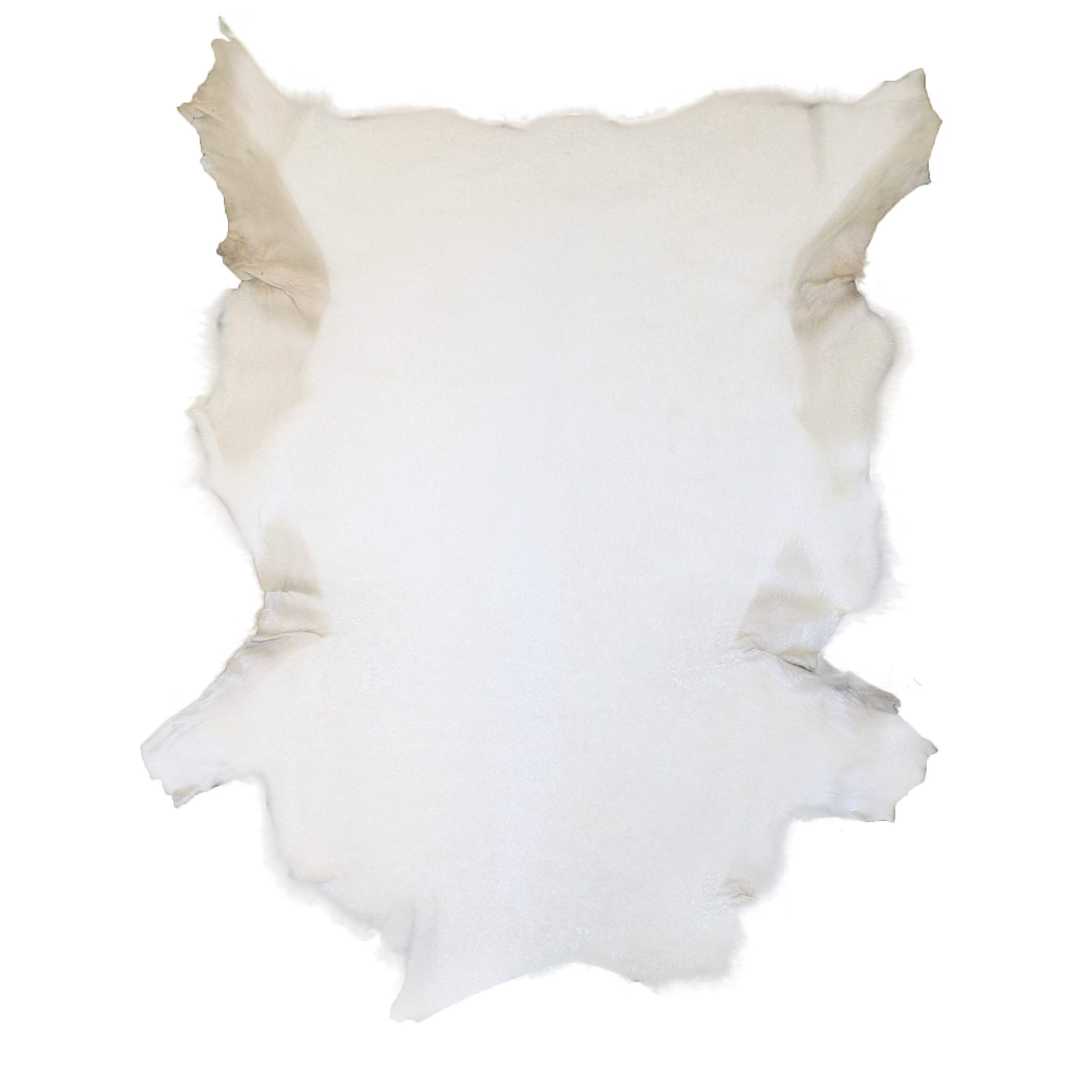 Glacier Wear Natural White Shearling Sheepskin Leather Hide Fur Pelt Skin (5.00 to 5.75 sq ft)