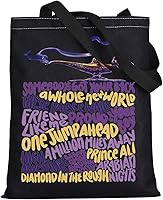 Vista 8 de LEVLO Aladdin Bolsa de lona musical Jasmine Broadway para fanáticos musicales, regalo de lámpara genio, bolsa reutilizable
