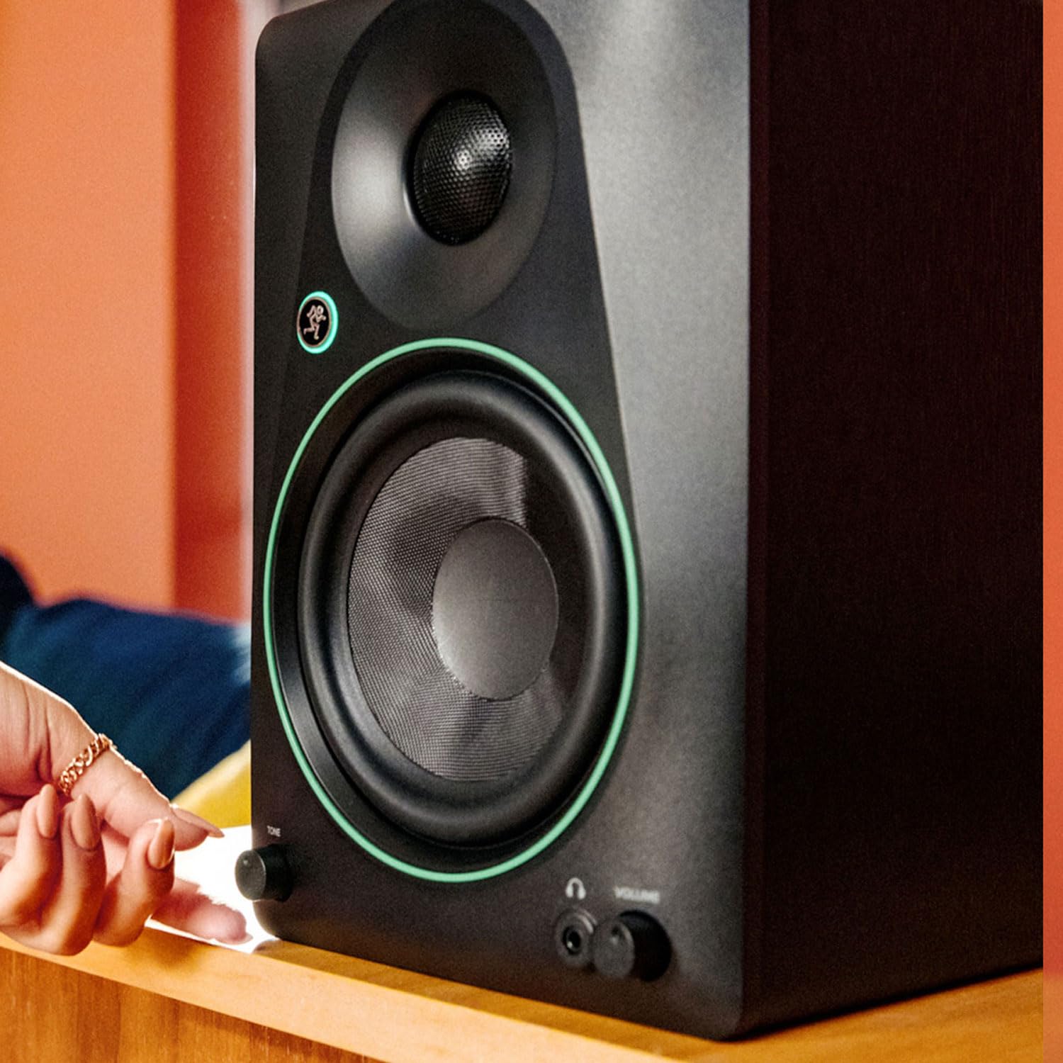 Mackie CR4.5BT Moniteur de studio actif 2 voies haut-parleur Bluetooth avec 2 câbles jack Keepdrum