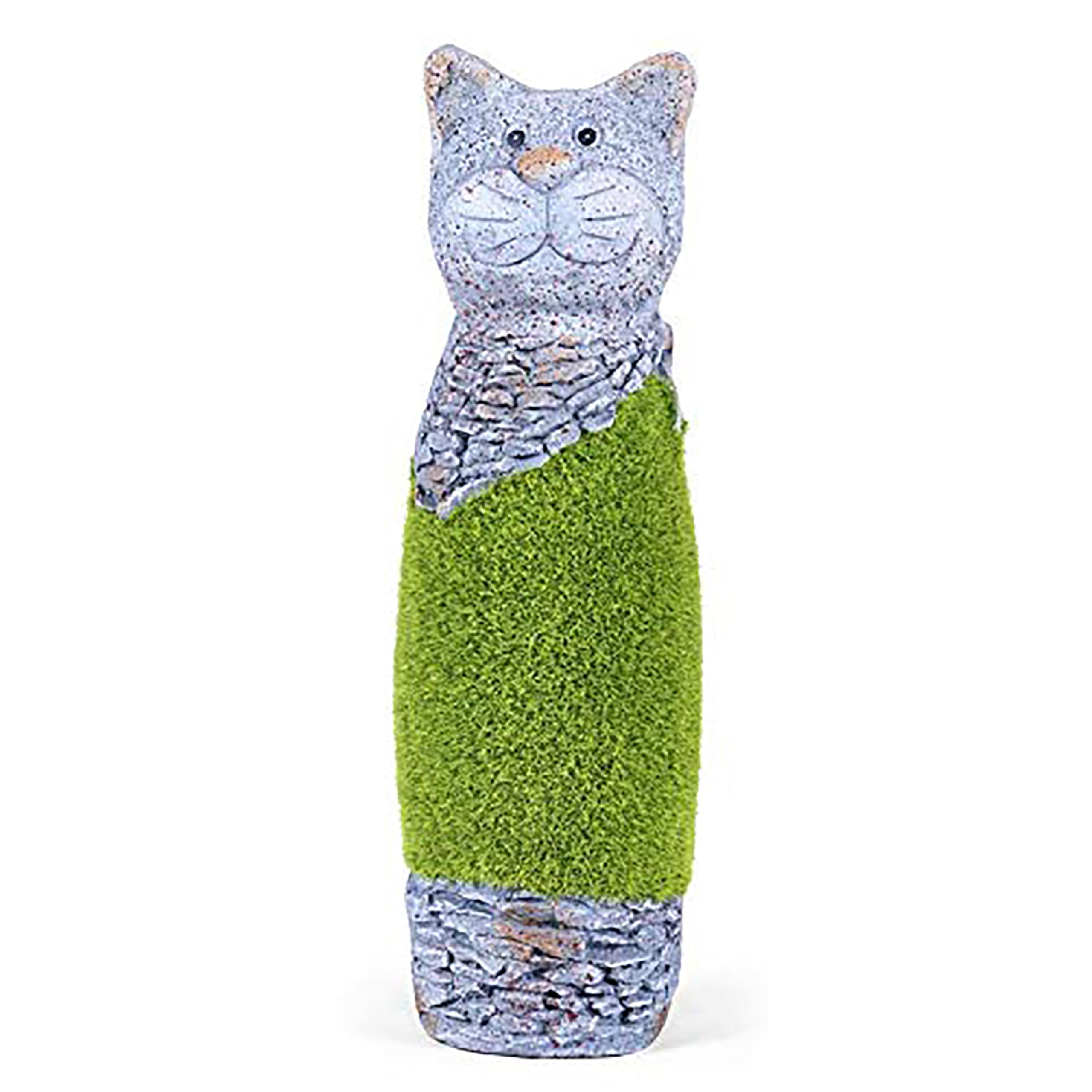 Sharpex Resin, Stone Artificial Grass Cat Shape Garden Animal Statue for Indoor/Outdoor Decorations Sculpture for Patio, Yard or Lawn-image-5