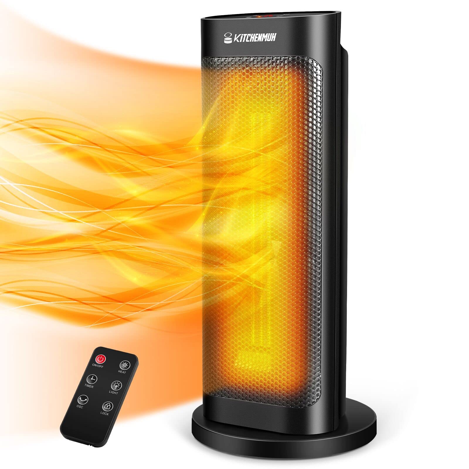 AUIFFER Electric Room Heaters, Fan Heater, 3 Fan Heating with Remote  Control, LED Display, Portable Electric Space Heater, Touch, Oscillating  Room Heater, Tilt and Overheating Protection for Office : Amazon.de: Home u0026