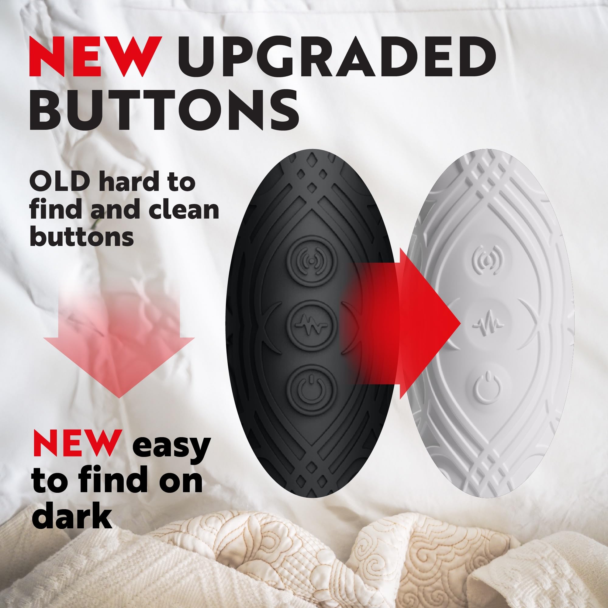 LuLu Wand Massager Vibrator for Women - Powerful Multi-Speed Waterproof Vibrating Wand with Smoky Quartz Yoni Egg - Silent Rechargeable Sex Toy for Clitoral Stimulation: Premium White