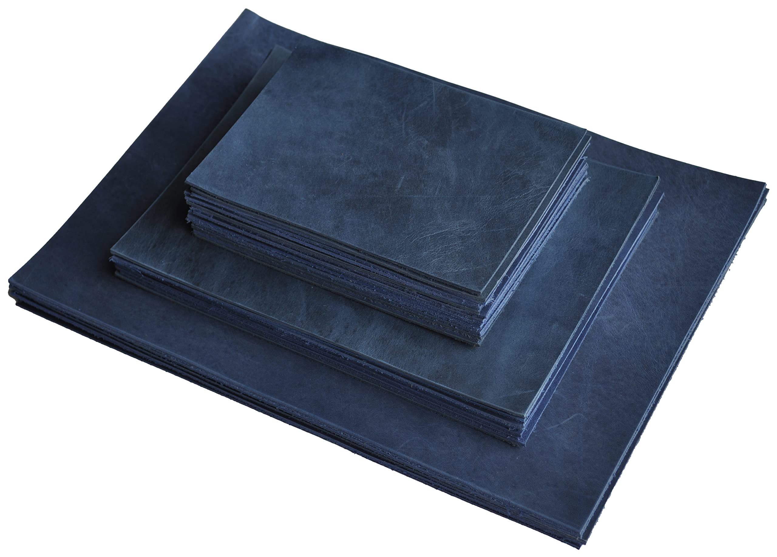 HAPPER STUDIO Cowhide Leather 2 mm Pull-Up Crazy Horse Leather A5 x 6 Pieces (Blue) - Image 3