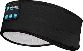Navly Fones de ouvido sem fio Bluetooth, extra-auriculares, para dormir, treino, corrida, ioga, esportes, preto
