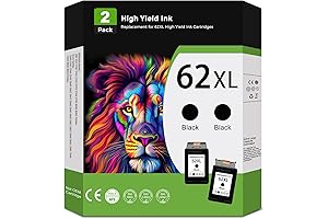 HP 62XL Black Ink Cartridge - Replace Your Dried-Out or Empty Cartridge...