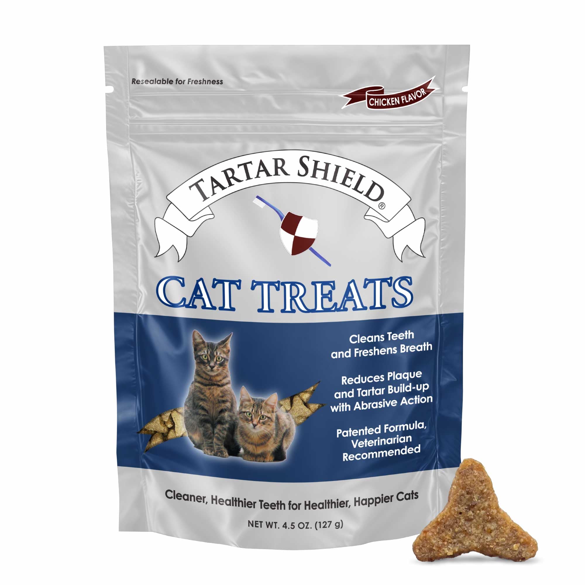 - Cat Treats | Daily Dental Treats | Cleans Teeth & Gums Fresh Breath Natural Oral Health Support | Wholesome & All-Natural Bites | USA Made | Tasty Chicken Flavor
