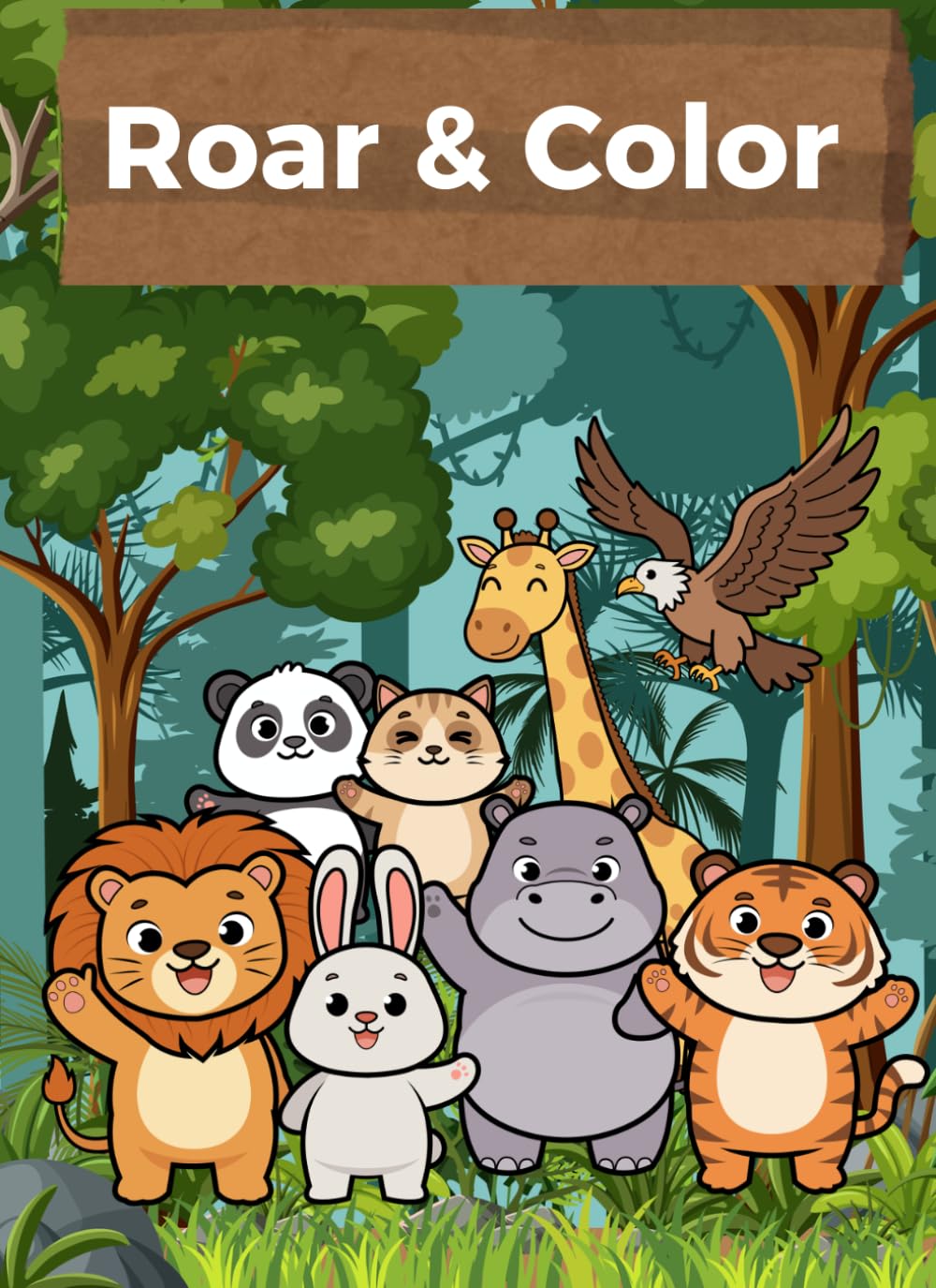 Roar and Color: ABC, 123, Animals & Dinosaurs