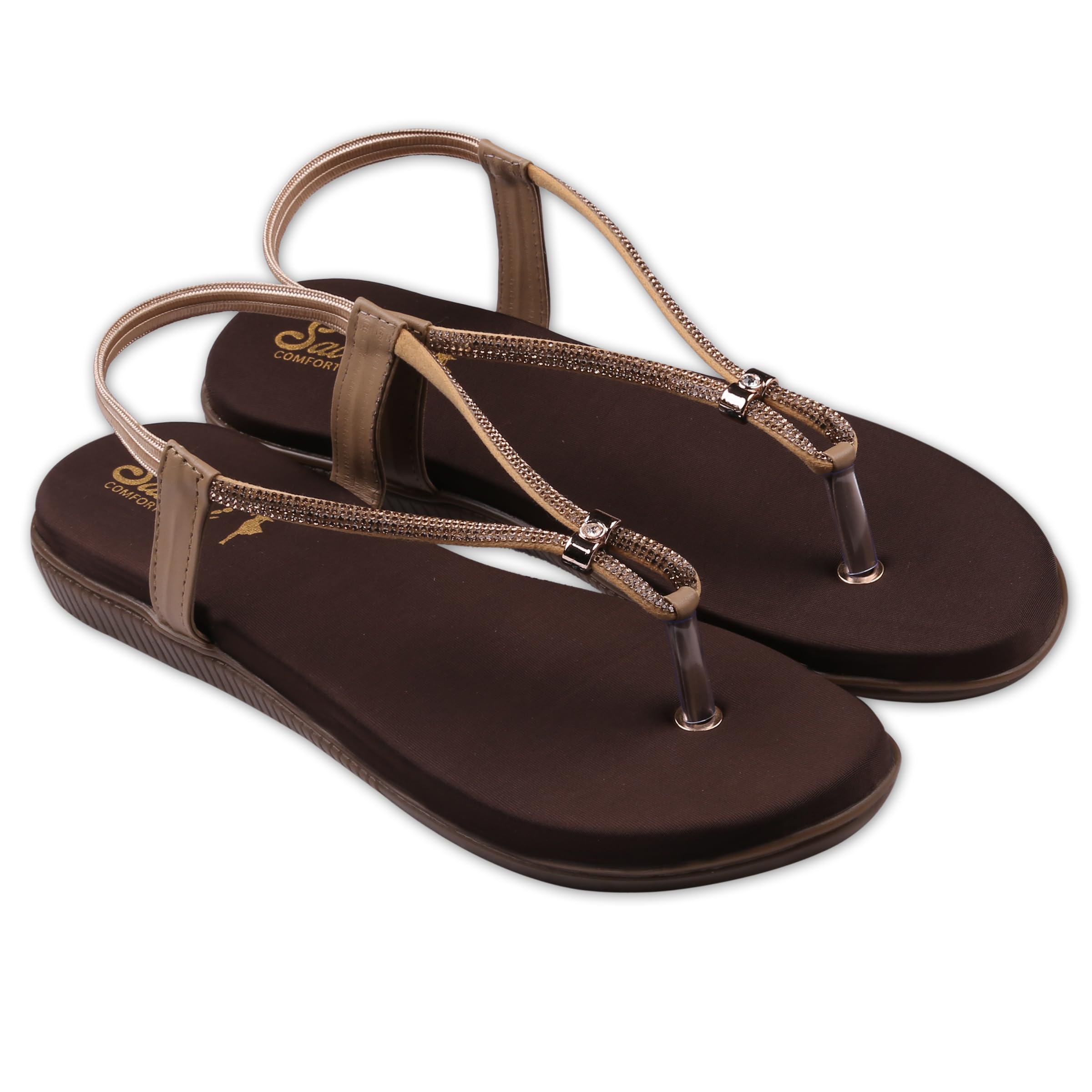 saloni comfort wear Sandals For Women | Stylish Footwear for Wedding Party and Comfortable Flats Sandal Fashionable | Slip-on | Durable | Casual | Flats sandals For Women-picture-40