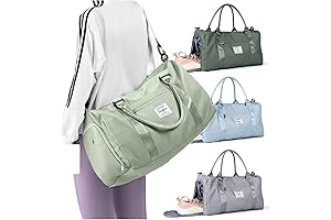 Spacious Travel Duffel for Women with Dedicated Shoe & Wet Pockets
