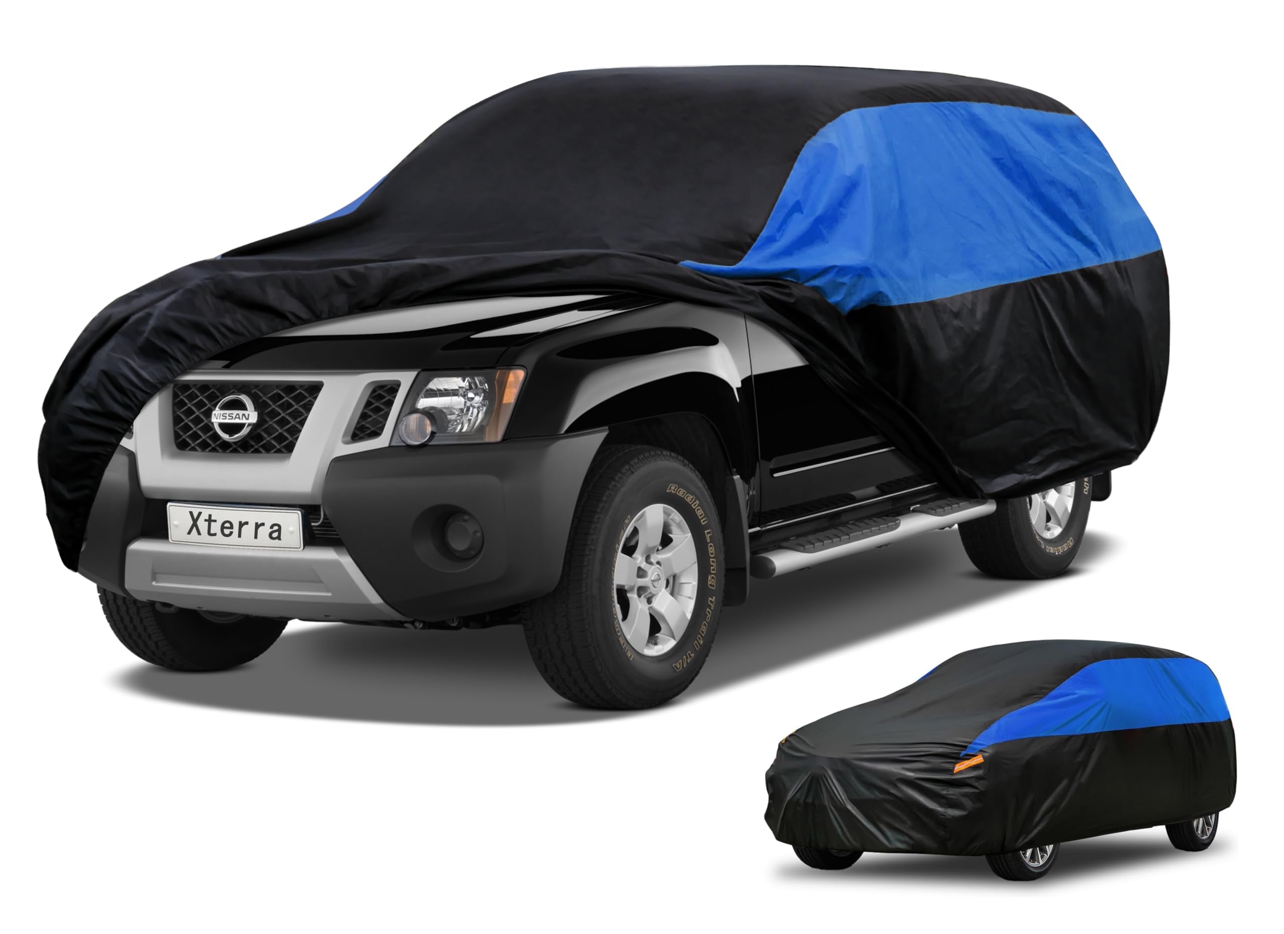 GUNHYI Nissan Car Cover Custom Fit Nissan Xterra Waterproof All Weather, Lightweight Full Exterior Cover for Automobiles Outdoor Sun UV Rain Dust Snow Wind Protection.