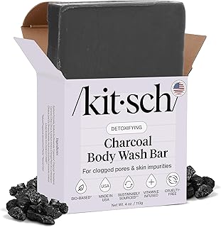 Kitsch Barra de jabón corporal de carbón – Ja...