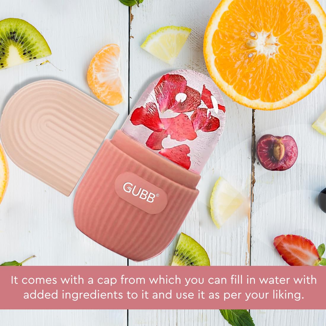 GUBB Ice Roller for Face,Eyes & Neck | Face Ice Roller, Ice Roller for Face Massager, Reusable Silicone Facial Ice Roller For Glowing & Tighten Skin (Pink) - Image 8 thumbnail