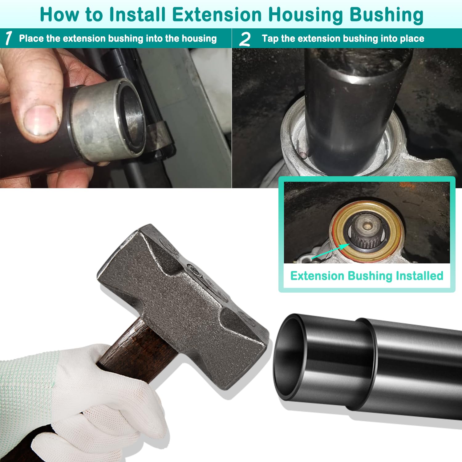 OTC 6913 Extension Housing Bushing Remover Tool For Ford Ranger Transmissions (4R44E, 5R55E, A4LD)