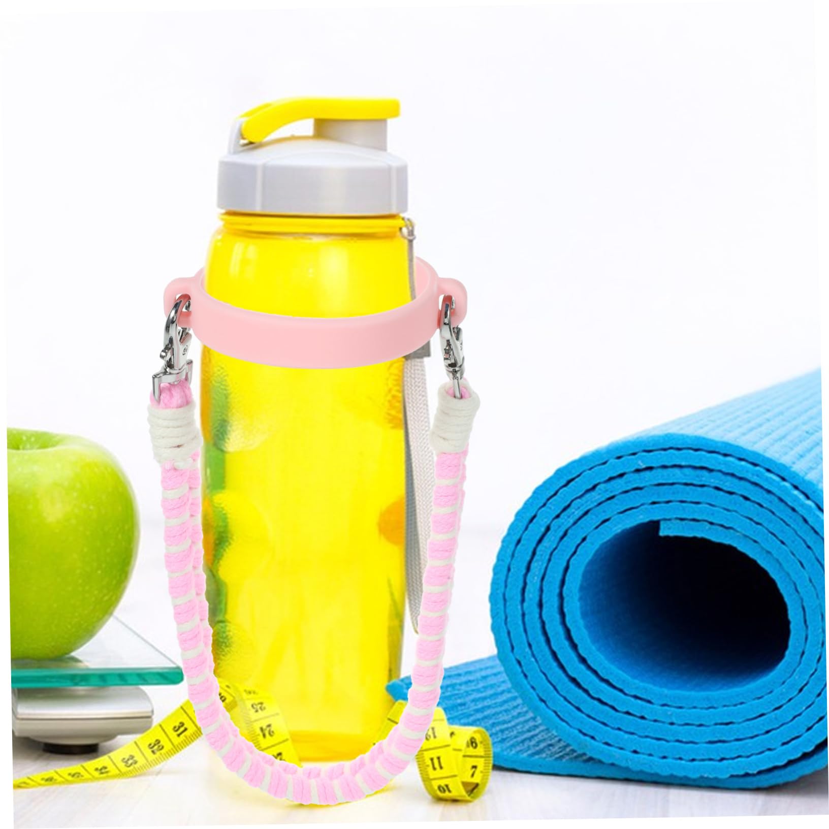5 Pièces Tressé Bouteille d'eau Sangle Randonnée Porte-Bouteille Bouteille d'eau Sling Porte-Bouteille d'eau Pratique Bouteille Sling Porte-Bouteille Sangle Bouilloire Manchon