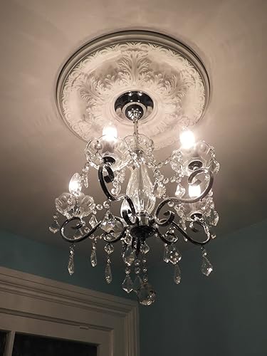 ABSOLUTELY BEAUTIFUL!!  ADDS SO MUCH ELEGANCE TO ANY CEILING AND ROOM!!