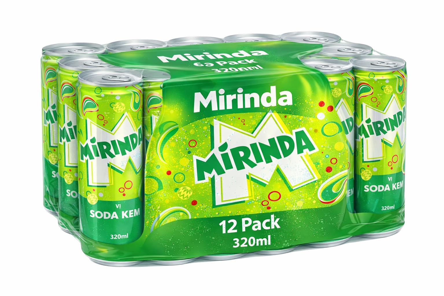 MiRINDA Soda Kem Carbonated Soft Drink (Pack of 12) 320ml Can By COUGAR, Refreshing Fizzy Cream Soda Flavor Beverage, Crisp Sparkling Drink, Ready to Serve Chilled, Perfect for Parties, Meals & Everyday Refreshment - (Imported-VIET)-image-31