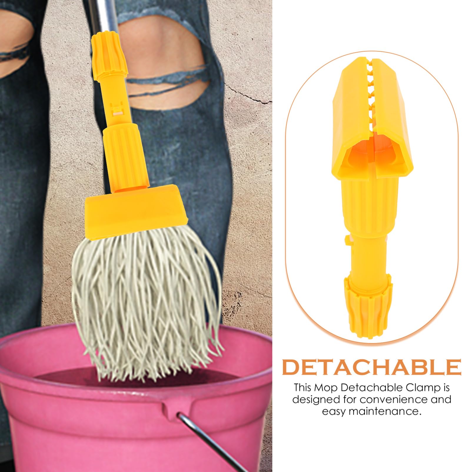 Beaupretty 8piezas Clip Desmontable Para Cabezal De Trapeador Soporte De Recambio Para De Compatible Tipos De De Limpiar y Usar