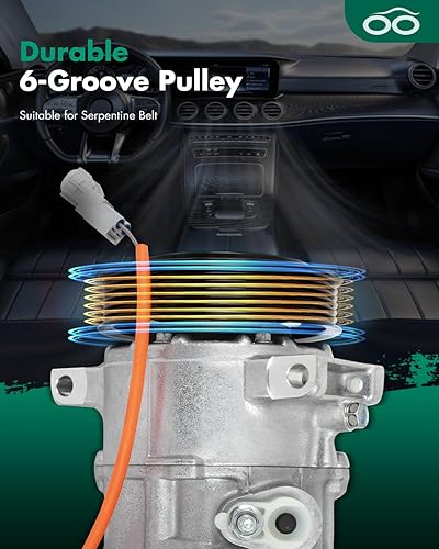 Miniatura 1597 de SCITOO CO 10739C - Compresor de CA compatible con Honda Element 2.4L 2003 2004 2005 2006 2007 2008 2009 2010 2011