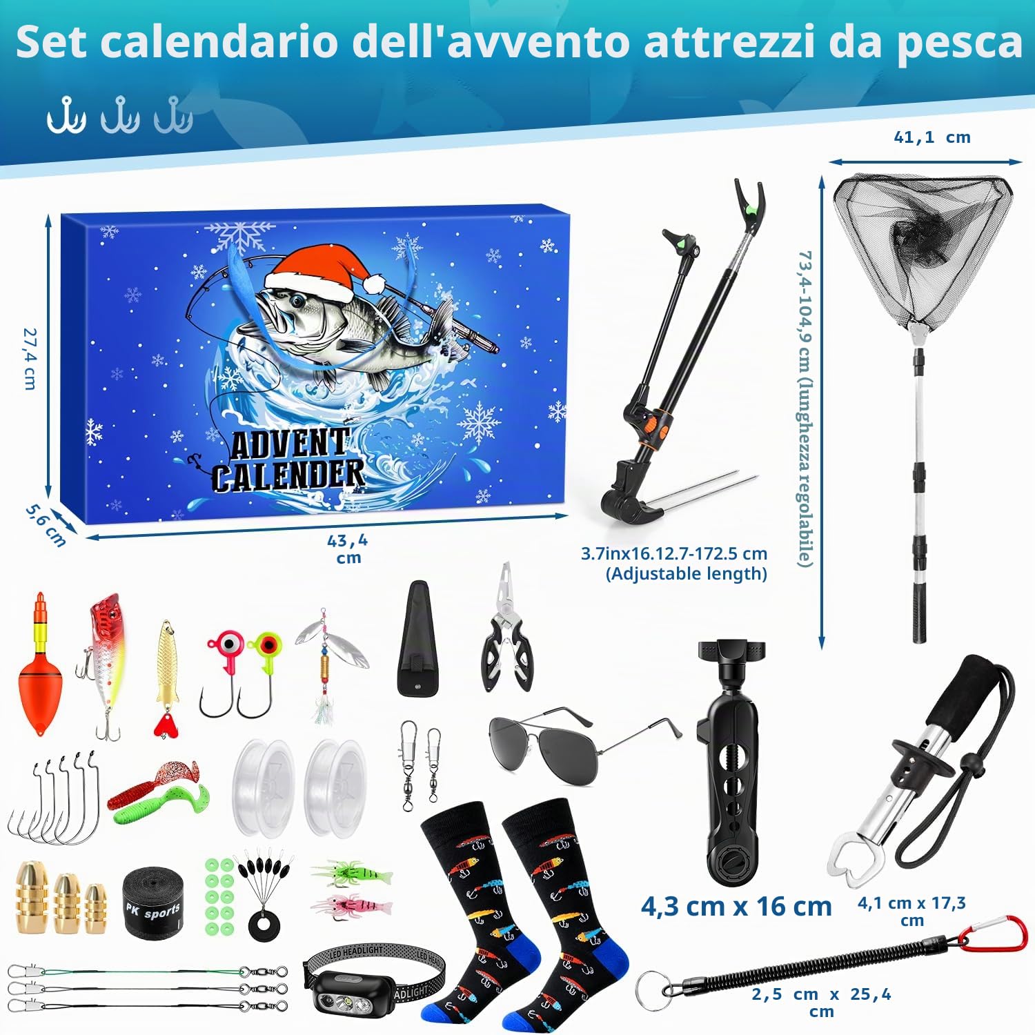 iZoeL Calendario Avvento 2026 Uomo Calendario Avvento Pesca