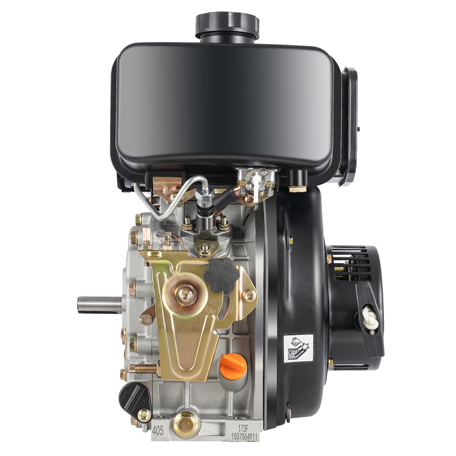 Moteur diesel 4 temps 5 CV moteur stationnaire 4,05 kW 247 cc moteur à démarrage léger refroidi par air moteur monocylindre pour pompe à eau microtillers