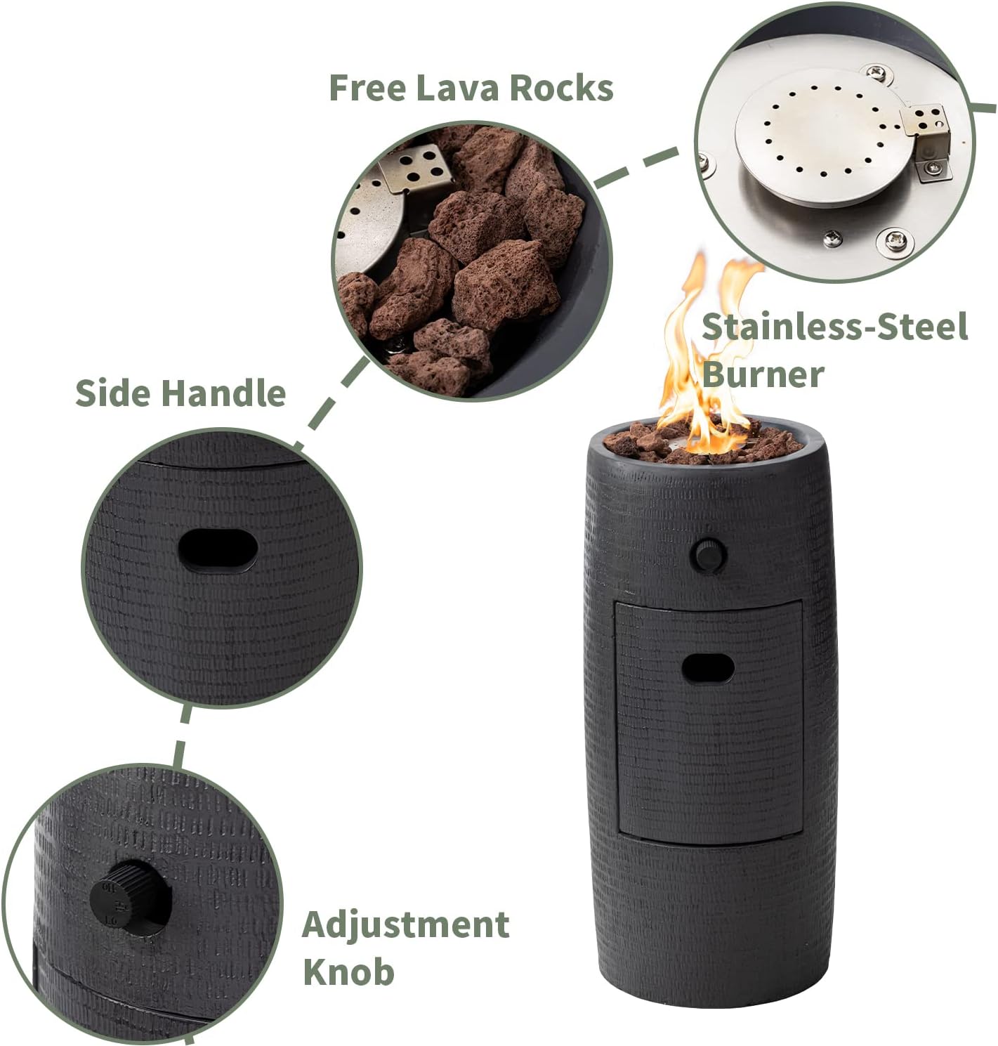 COSIEST 16-inch Round Graphite Base