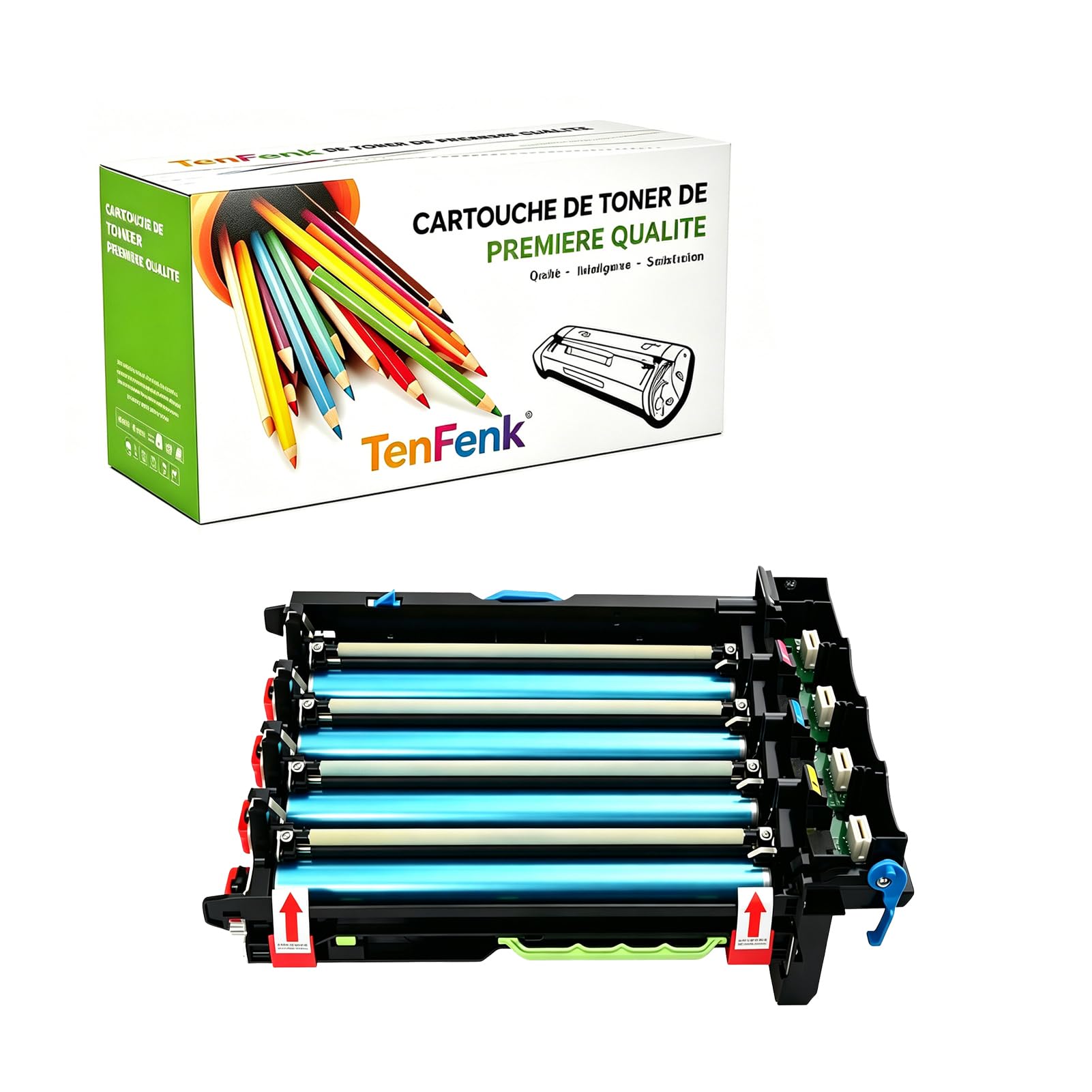 Compatibile Sostituzione Unità Del Tamburo Per Lexmark XC2240 78C0ZK0 Da Utilizzare Con Lexmark XC2240 XC4240 Stampante,4-Pack,4p