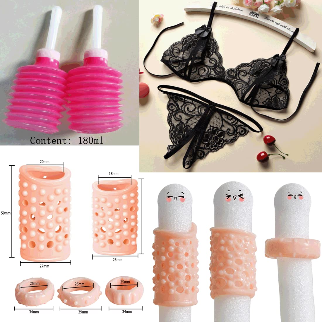 41Pcs SM Bondage Restraint Sex Set Silicone Anal Plug Sex Toys pour Butt Plug