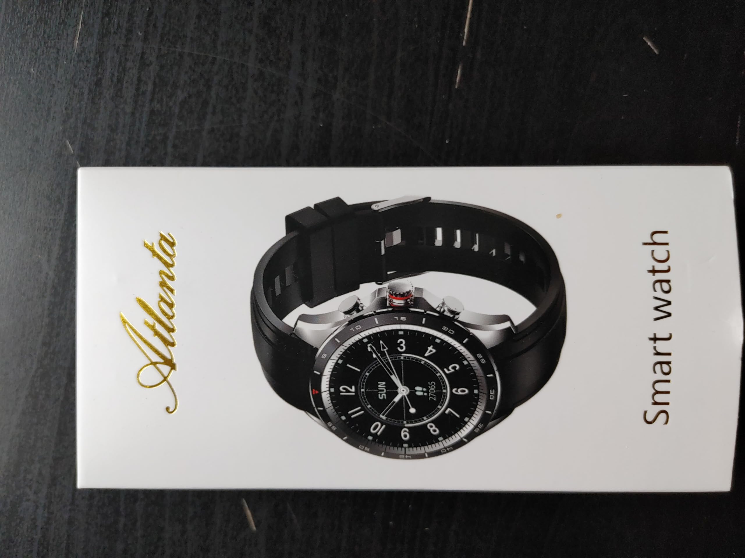 Atlanta Smartwatch 9717/7, für Herren, Fitnesstracker, mit Wettervorhersage, Schrittzähler, Lederarmband, zum Blutdruck messen, wasserdicht