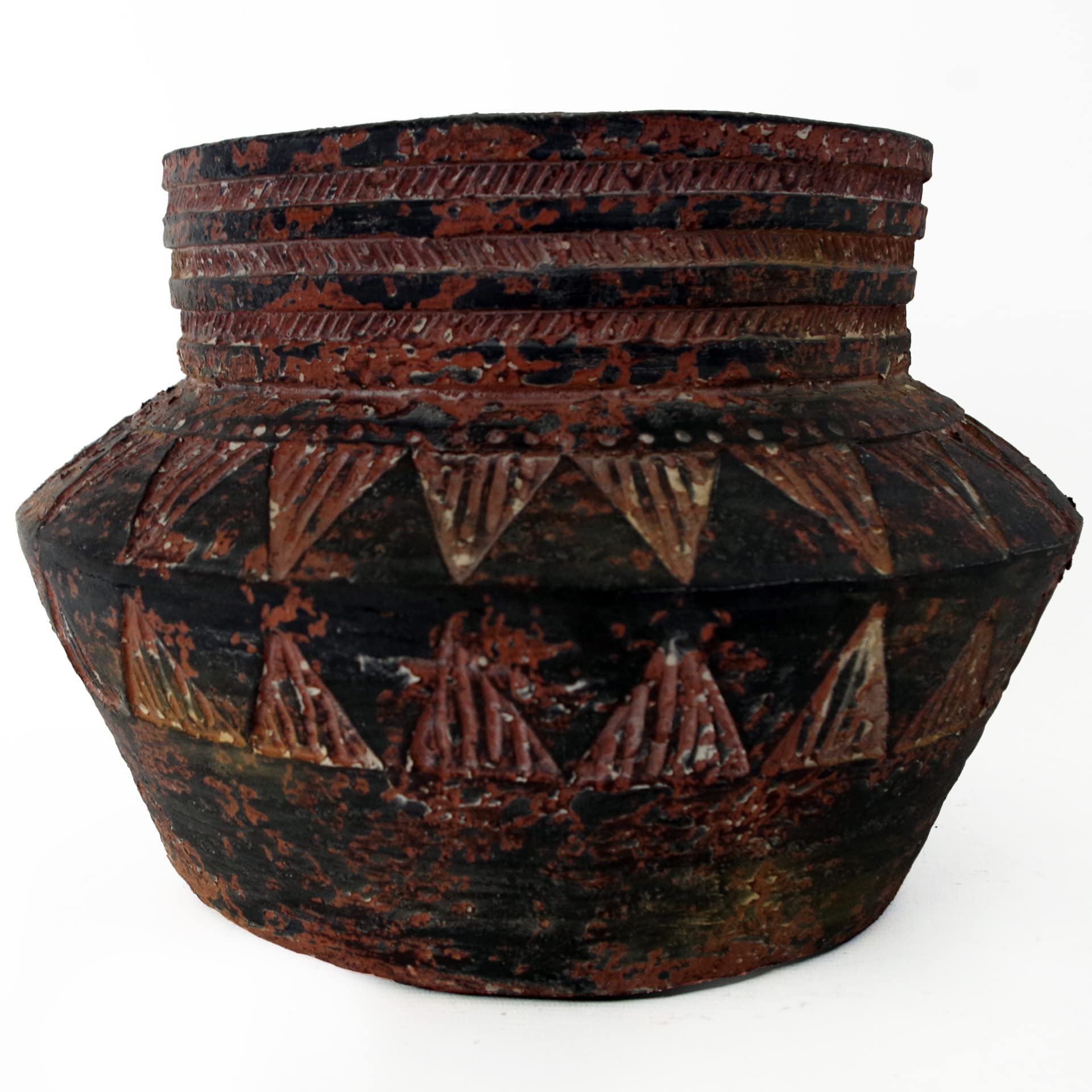 Leaf Large Planters Plant Pots, Fibreglass, 22cm Aztec Inca